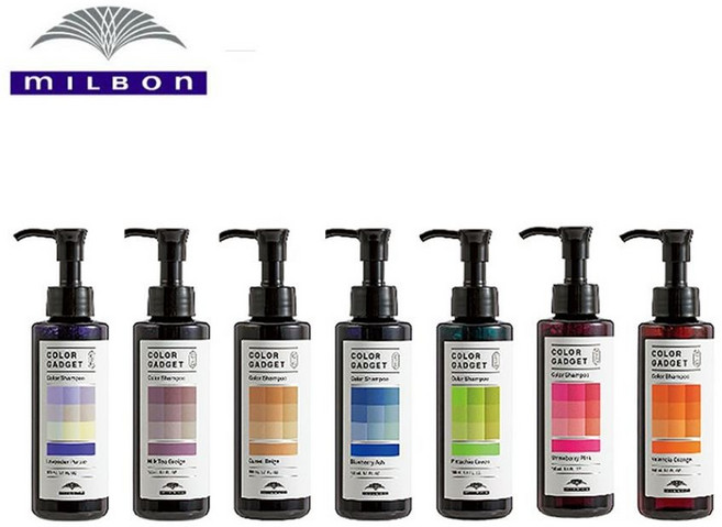 밀본 컬러가젯 보색 염색 샴푸, 1개, 라벤더 퍼플, 150ml