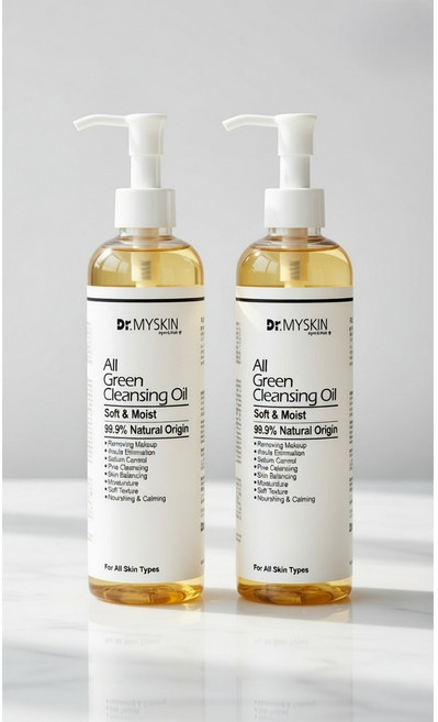 닥터마이스킨 올 그린 클렌징오일, 300ml, 2개