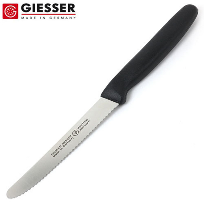 독일 기셀 톱과도 (블랙) 빵칼 스테이크 나이프, 블랙