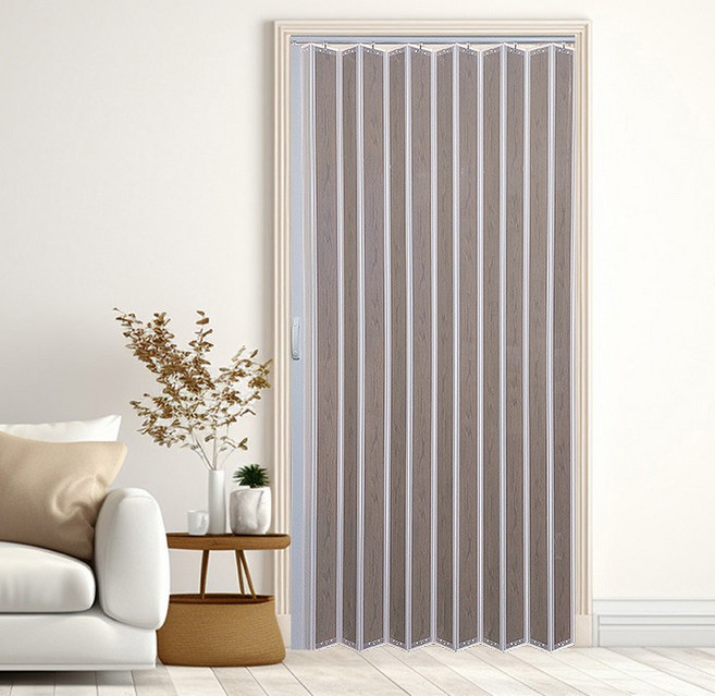 이케이몰 자바라 문 커튼 접이식 슬라이딩 홀딩 도어 싱글 코튼오크 사이즈 및 기재