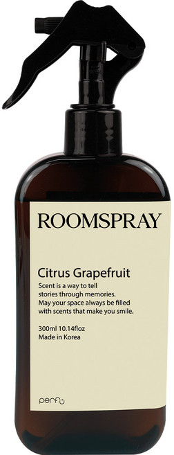 퍼퓨 룸스프레이 실내방향제 대용량 시트러스자몽 300ml, 1개