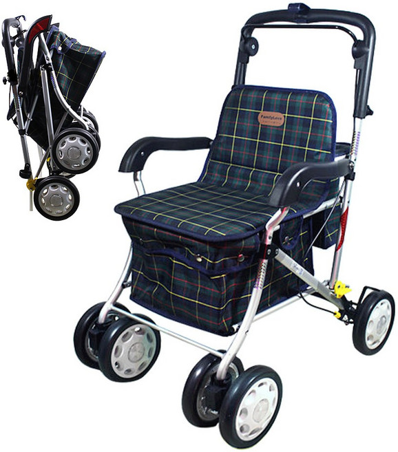 탑메디칼 실버카 F-218 노인보행기 어르신 보행보조기, 1개