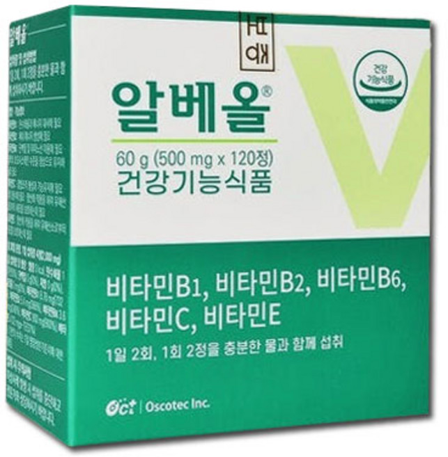 오스코텍 알베올 120정 / 잇몸건강 잇몸비타민, 1개