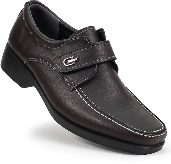 젠틀러슈 남성 찍찍이 스트랩 캐주얼 구두 3.5cm 경량 우레탄창 빅사이즈 정장 로퍼 편한 남자 신발 245~305mm