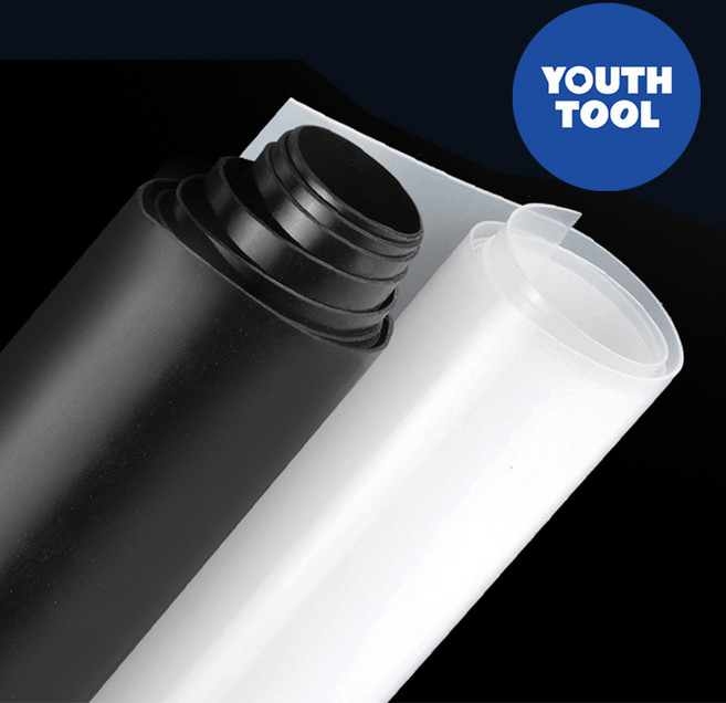 유스툴 실리콘판 실리콘매트 실리콘시트 내열 고무판, 블랙, 1개