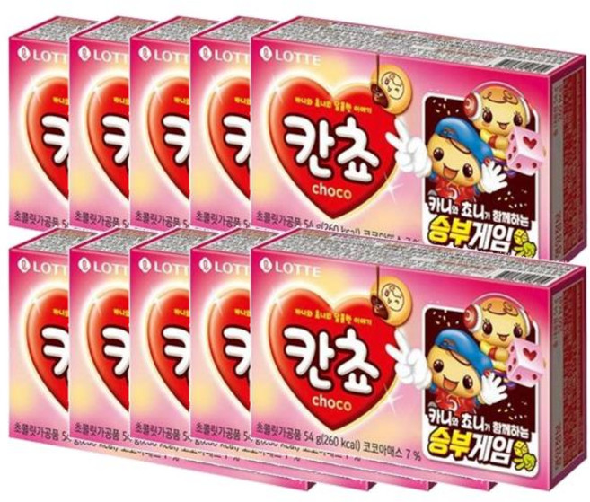 롯데웰푸드 칸쵸, 54g, 10개