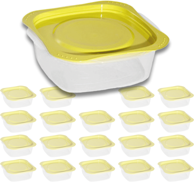 국산 전자렌지 냉동밥 밀폐용기 BPA( 환경호르몬) 불검출 벌크, 20개