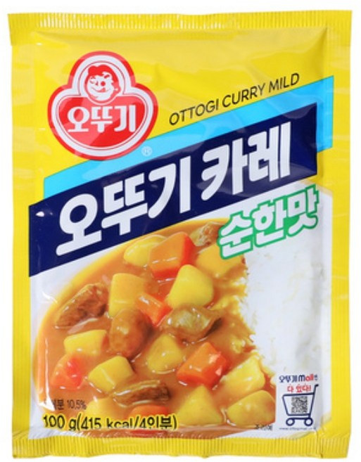 오뚜기 카레 과립형 순한맛, 100g, 22개