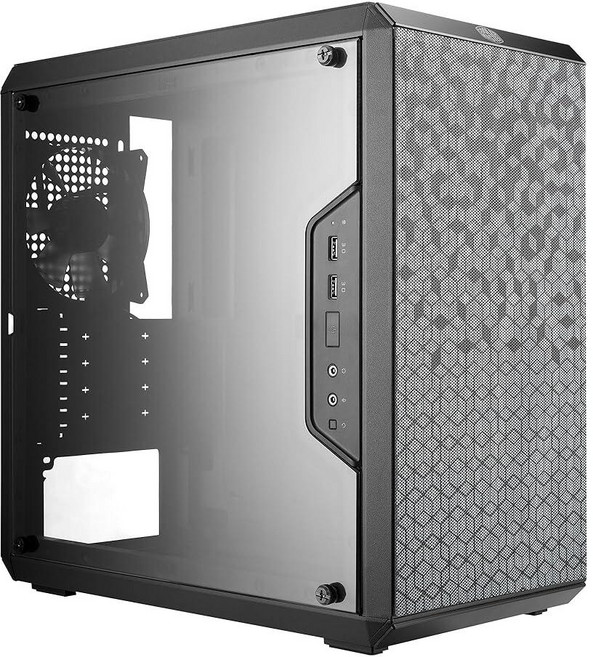 Cooler Master MCB-Q300L-KANN-S00 마스터박스 (MasterBox) Q300L 마이크로-ATX 타워 마그네틱 디자인 먼지 필터 투명 아크릴 사이드 패, Cooler Master MCB-Q300L-KANN-S, 1개