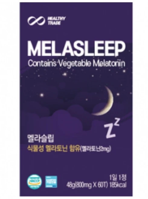멜라슬립 800mg 60정x3박스 불면증 수면 도움 스트레스 신경안정, 3개, 60정 - 쿠팡