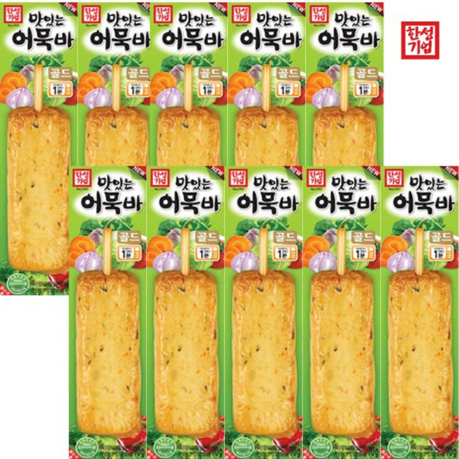 한성기업 맛있는어묵바, 70g, 10개