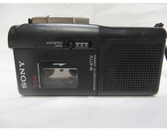 Sony 카세트플레이어 소니 M-677V 마이크로 카세트-코더, 소니 M677V 마이크로 카세트코더