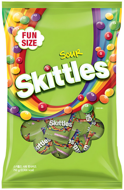 스키틀즈 사워 펀사이즈, 750g, 1개