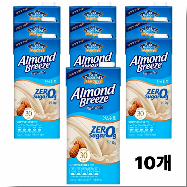 [매일유업] 아몬드브리즈 언스위트 950ml, 10개
