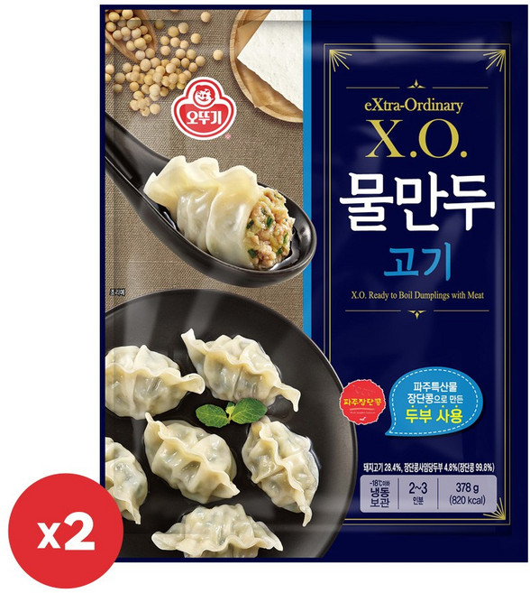 오뚜기 XO 물만두 378g, 4개