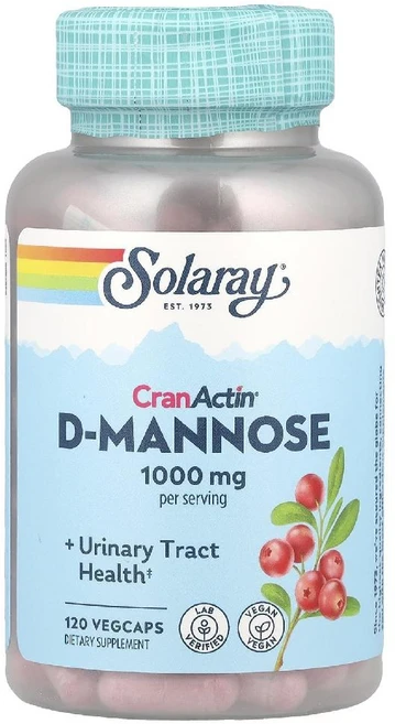 솔라레이 디만노스 디마노스 CranActin D-MANNOSE 크랜베리 120정, 1개 - 쿠팡