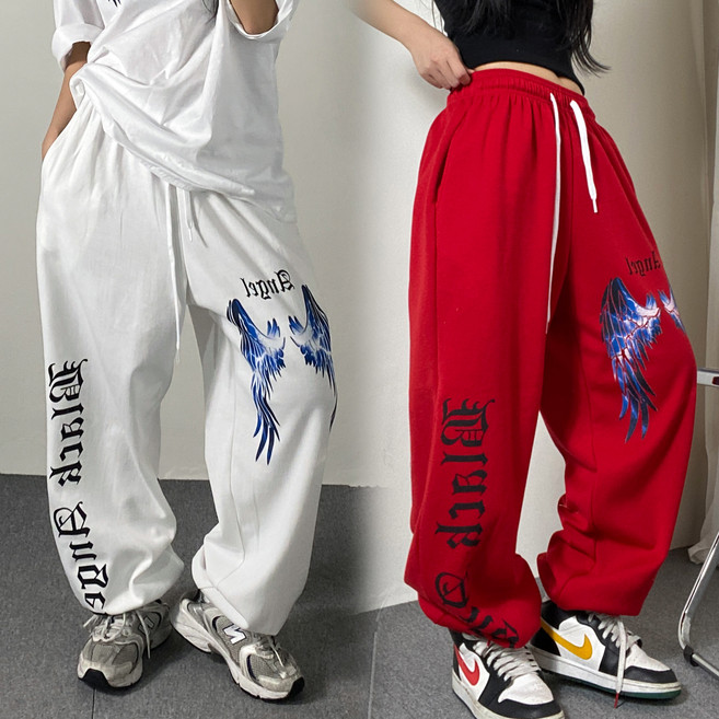 디디댄스 자체제작 블랙엔젤 날개 조거팬츠 줌바닷컴 방송댄스의상 댄서복 방송댄스 에어로빅 단체복