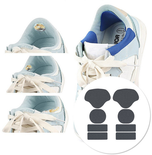 운동화 수선 패치 등산화 운동화 뒤꿈치 수선 신발 발뒷꿈치 패드 메쉬 구멍 런닝화, 신발수리세트, 다크그레이, 1개