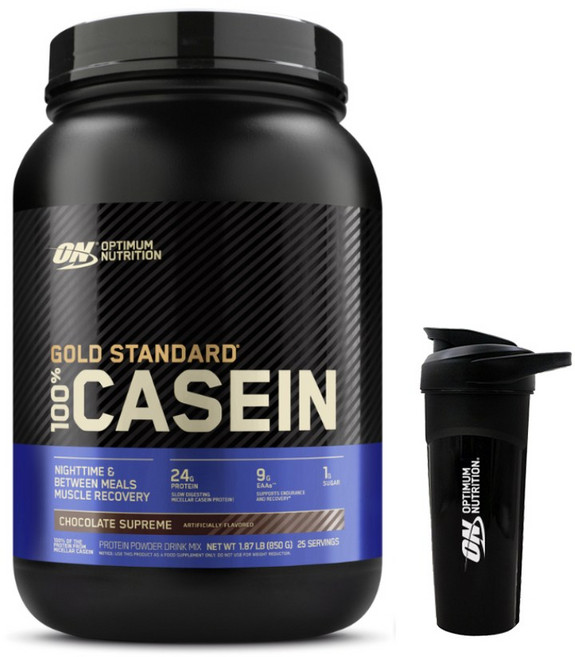 [+쉐이커] 골드스탠다드카제인 850g 초코 / 유청단백질 보충제 옵티멈뉴트리션, 1개