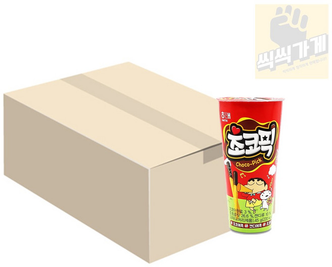 해태제과 초코픽 과자, 45g, 30개