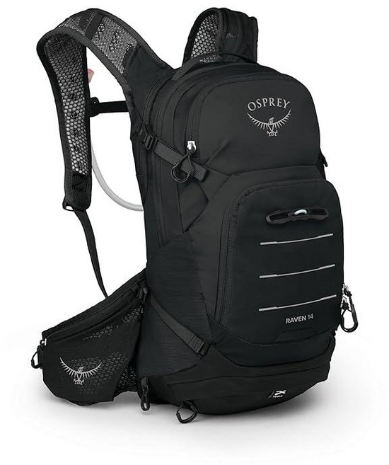Osprey 오스프리 Raven 14L 여성용 산악 자전거 백팩 유압 저장소 포함 블랙 블랙. 저장소가 있는 백팩134043, Black