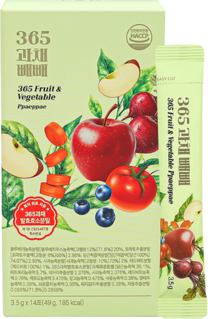 빼빼주스 과채 클렌즈 주스 비타민 미네랄 효소 특허원료, 1박스, 14회분