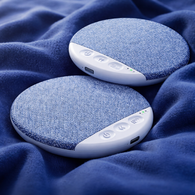 카토 2025 베개옆 수면 백색소음기 블루투스 스피커 고음질 숙면 수면보조 임산부 선물, 블루, SK-FUR01