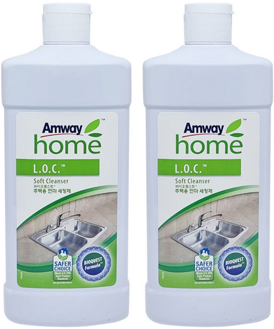 암웨이 L.O.C 바이오퀘스트 주택용 연마 세정제 2개 + 새부리형 마스크 2매, 1개