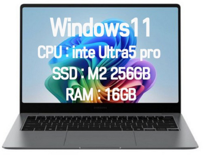 삼성전자 2025 갤럭시북5 프로 NT940XHA-K51A 14인치 인텔코어 울트라5 16G 윈도우11 AI 노트북, 그레이, XHA-K51A, 256GB, 16GB, WIN11 Home