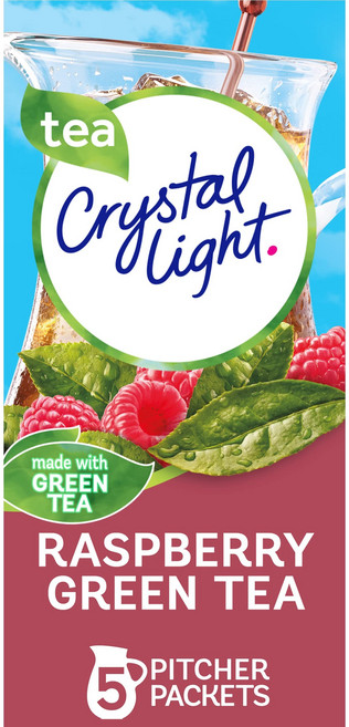크리스탈 라이트 무설탕 라즈베리 그린 티 천연 향 분말 음료 믹스 피처 패킷 5 크리스탈 라이트 무설탕 라즈베리 그린 티 천연 향 분말 음료 믹스 피처 패킷 5개 포함 캐니스터 1, 1개