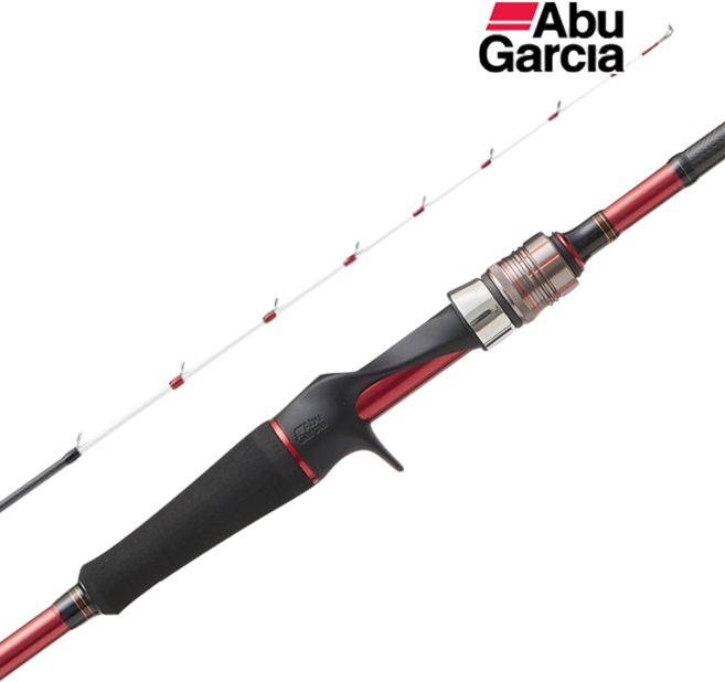 아부가르시아 푸네파이터X 타코이카 선상 쭈꾸미 갑오징어 문어낚시대 7 : 3 액션, 블랙 + 레드 + 골드