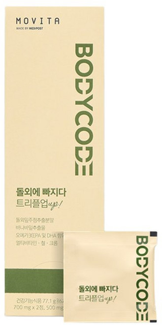 모비타 돌외에 빠지다 트리플업 오메가3 돌외잎 다이어트 혈당 관리 30포, 42g