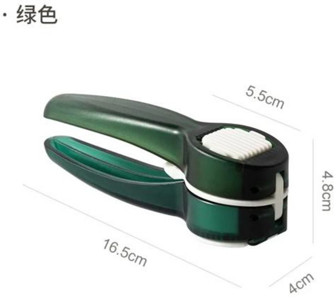 가정품 인테리어 도구 멀티 마늘 프레스 수동 주방 액세서리 다지기 생강 투인원, [03] green, 1개