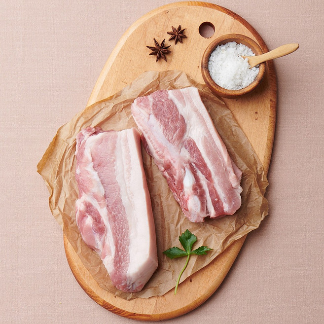 국내산 한돈 냉장 오겹살 500g 미박삼겹살 통오겹살 구이 보쌈용 찌개 용도별 돼지고기, 수육용, 1개