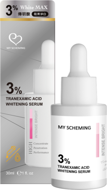 我的心機 3%傳明酸阻黑煥白精華30ml, 1件, 30ml