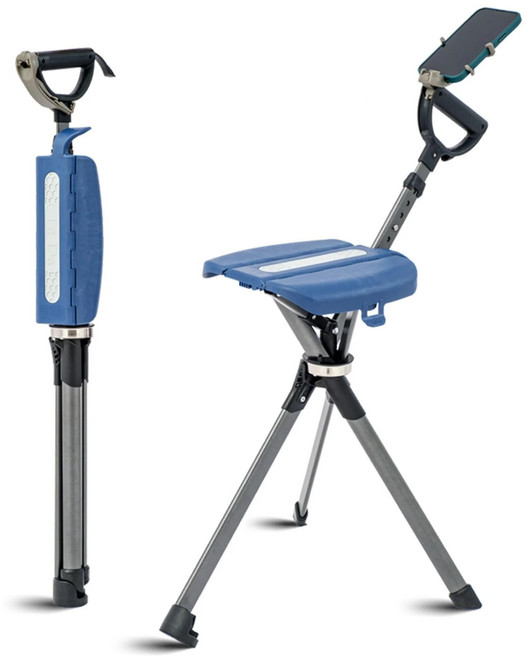 Ta-Da Chair Series2 PRO PRO 5 지팡이 의자 오션 블루 타입 모델 높이 단계 조절식