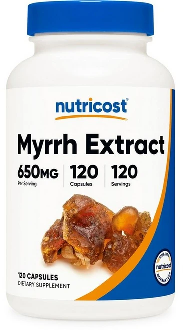 미국 뉴트리코스트 Nutricost Myrrh Extract Capsules 몰약 추출물 650mg 캡슐, 120정, 6개 - 쿠팡