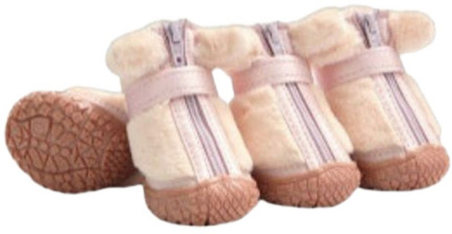 우기펫 강아지 신발, 1개, 체리파우더