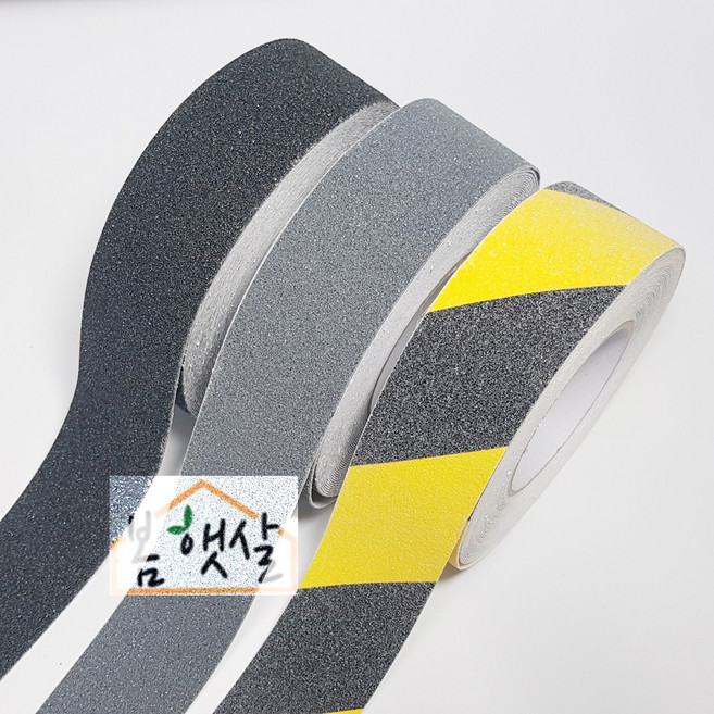 봄햇살 계단 바닥 논슬립 미끄럼 방지 테이프 스티커 시공 아파트 시설 학교 계단 안전 패드, 1개, 그레이