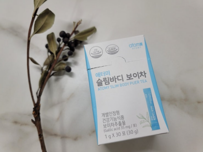 애터미 슬림바디 보이차, 30g, 1개
