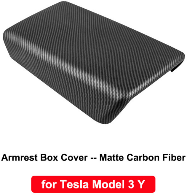 테슬라 모델 3 Y 탄소 섬유 후면 에어 벤트 아울렛 필터 커버 보호 자동차 액세서리 용 콘솔 팔걸이 박스, 02 Matte Carbon B, 01 for M3 MY