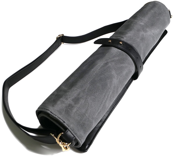 제이에스다이닝 가죽 셰프 나이프 칼가방 케이스 사시미 칼 휴대용 쉐프 조리 조리도구 가방, 그레이+(은박)각인추가, 1개