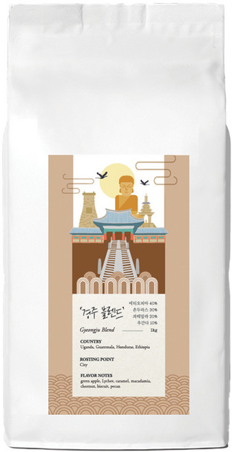 갓 볶은 경주블렌드 당일로스팅 (분쇄도 선택가능) 손맛커피 스토리블렌드, 500g, 모카포트