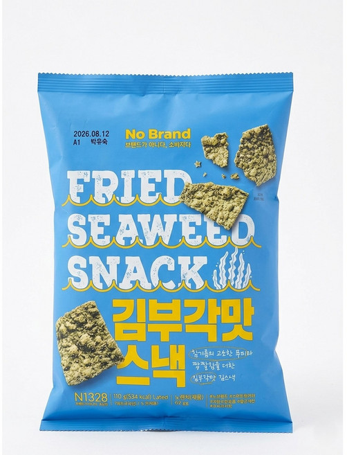 노브랜드 김부각 맛스낵 110g x 4개