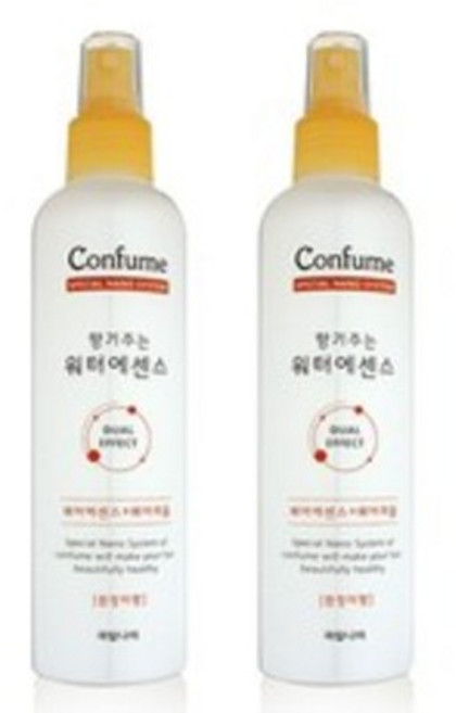 과일나라 컨퓸 향기주는 워터 헤어 에센스 흰장미향, 252ml, 2개
