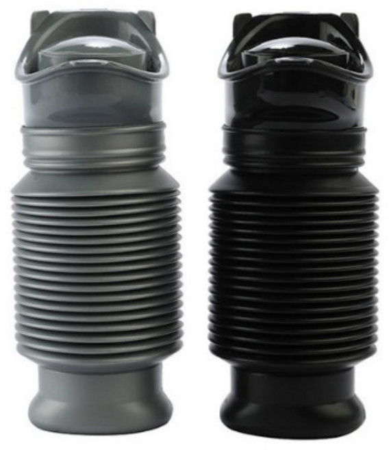 이루다 휴대용 소변기 소변통 2개 남여공용 명절 장거리 대비 대용량 낚시 캠핑 차안 간이 화장실 어르신 임산부 예비 여행 유아 어린이 남아 여아 차박 장거리이동, B.그레이&블랙, 1개