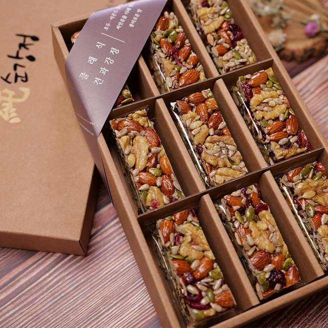 순강정 클래식 견과류강정 견과류바 에너지바 강정바 하루견과강정 수제강정, 27개, 27g