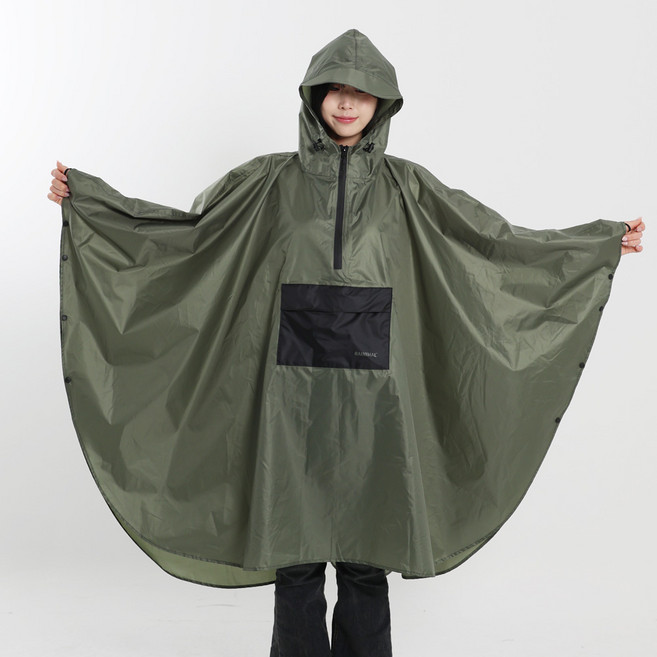 레이니멀 지퍼형 판초우의