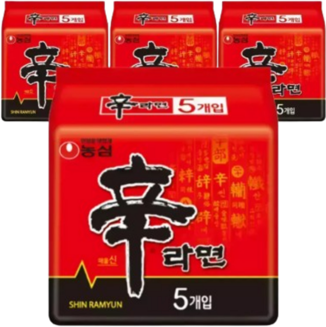 농심 신라면 120g 5입(멀티) 4개, 4세트