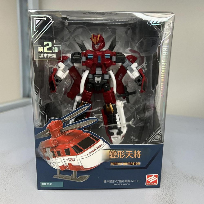 JINJIANG 變形警車金剛戰神模型, 救援俠, 1個